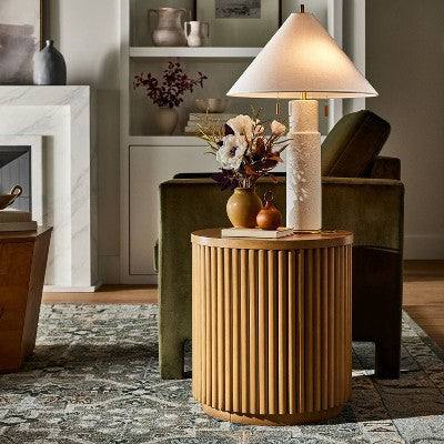  Ceramic Table Lamp With Tapered Shade White - Threshold™ Designed With Studio McGee
