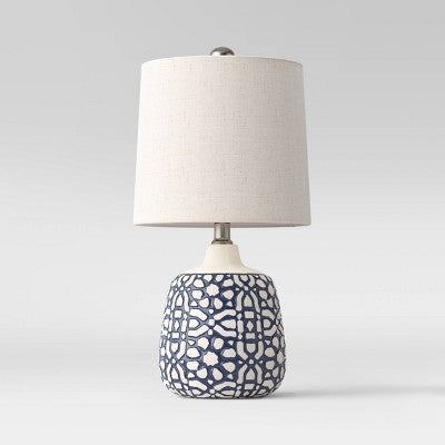  Assembled Ceramic Table Lamp Blue - Threshold™