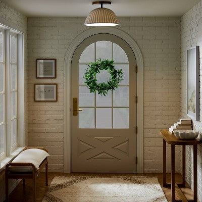  Scalloped Semi-Flush Mount Ceiling Light - Threshold™ Designed With Studio McGee