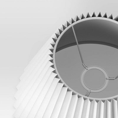  Small Pleated Lamp Shade White - Threshold™: Empire Shape, Cotton/Nylon, 7" H