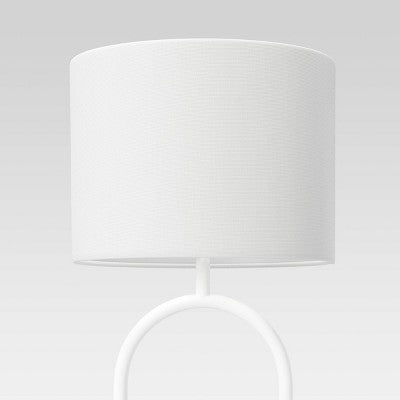  Ring Base Floor Lamp White (Includes LED Light Bulb) - Threshold™