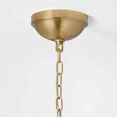  Milk Glass Ceiling Pendant Brass - Threshold™ Designed With Studio McGee
