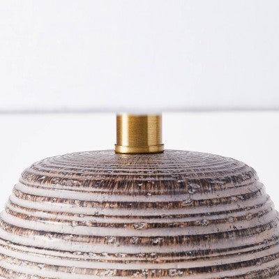  Assembled Resin Table Lamp Tan - Threshold™ Designed With Studio McGee