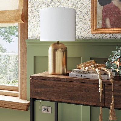  Dome Collection Accent Lamp Gold - Threshold™: ETL Listed, No Assembly, Metal Body