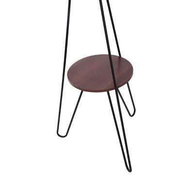  Tripod Shelf Floor Lamp Silver (Includes LED Light Bulb) - Threshold™