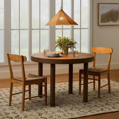  Tapered Rattan Ceiling Light Brown - Threshold™ Designed With Studio McGee