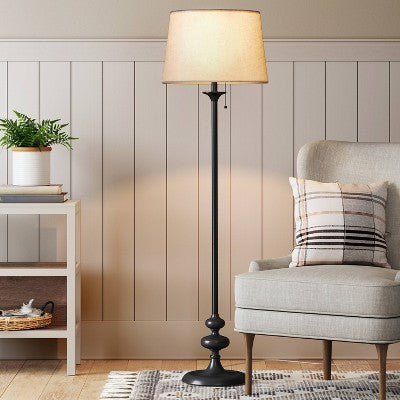  Londonberry Stick Floor Lamp Black - Threshold™