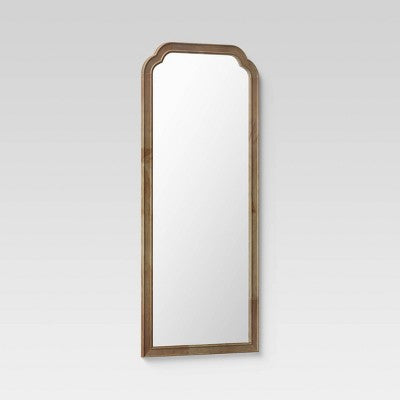  30" X 70" Oversize Leaner French Country Wood Mirror Natural - Threshold™