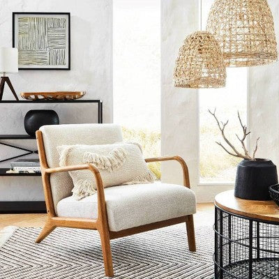  Large Seagrass Light Pendant Light Brown (Includes Energy Efficient Light Bulb) - Threshold™