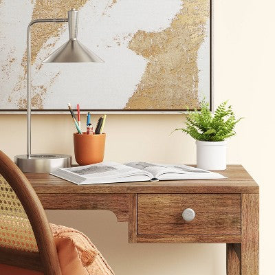  LED Wireless Charging Task Lamp With USB Nickel (Includes LED Light Bulb) - Threshold™