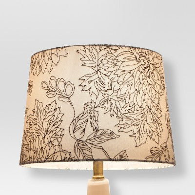  Toile Stitch Lamp Shade Shell - Threshold™: Linen Drum Slip Uno Fitter For Small Lamp Bases