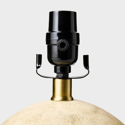  Round Faux Wood Lamp Base Brown - Threshold™ Designed With Studio McGee