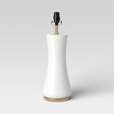  Large Opal Glass Lamp Base Off-White - Threshold™