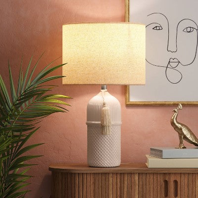  Large Assembled Ceramic Table Lamp White - Threshold™