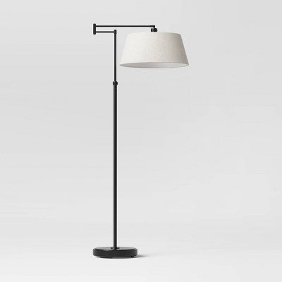  Traditional Oil Rubbed Swing Arm Floor Lamp Brown - Threshold™