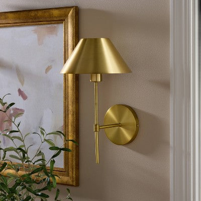  Metal Wall Sconce Brass - Threshold™ Designed With Studio McGee