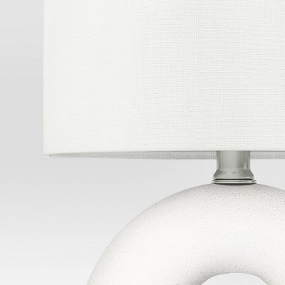  Abstract Ceramic Mini Table Lamp White - Threshold™