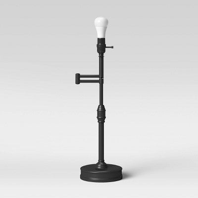  Large Swing Arm Oil Rubbed Lamp Base Black - Threshold™