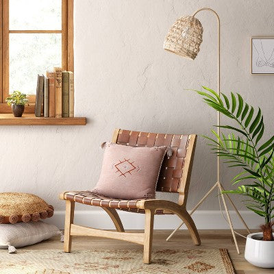  Seagrass Karina Tripod Floor Lamp Natural (Includes LED Light Bulb) - Threshold™