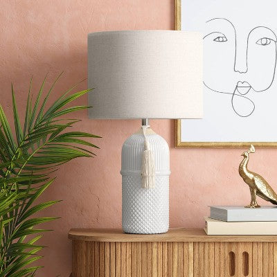  Large Assembled Ceramic Table Lamp White - Threshold™