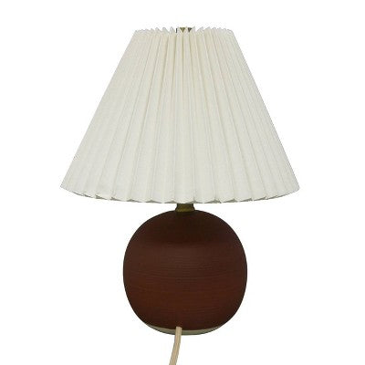  Oval Table Lamp With Pleated Shade (Includes LED Light Bulb) Red - Threshold™ Designed With Studio McGee