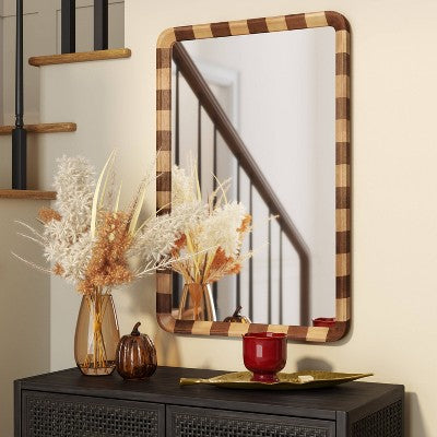  24"x36" Striped Wall Mirror - Threshold™