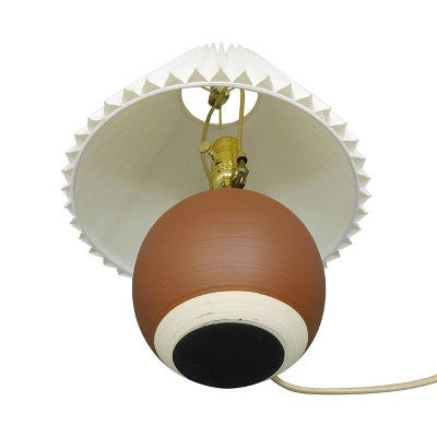  Oval Table Lamp With Pleated Shade (Includes LED Light Bulb) Red - Threshold™ Designed With Studio McGee
