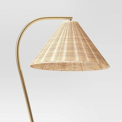  Gooseneck Floor Lamp With Natural Shade - Threshold™
