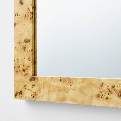 24"x30" Burl Wood Wall Mirror - Threshold™ Designed With Studio McGee