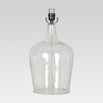  Artisan Glass Jug Large Lamp Base Clear - Threshold