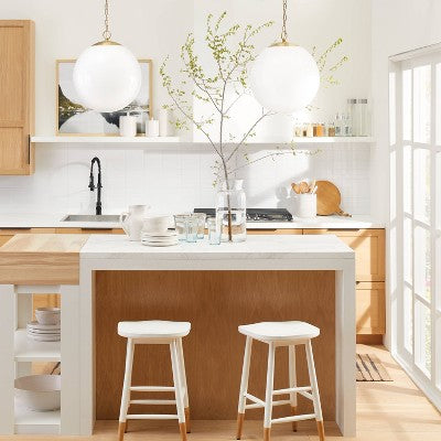  Milk Glass Ceiling Pendant Brass - Threshold™ Designed With Studio McGee