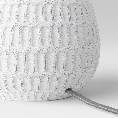  Ceramic Textured Table Lamp Base White - Threshold™