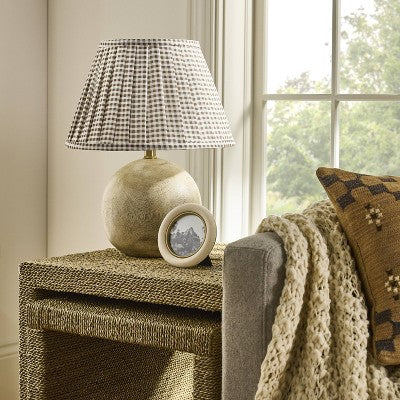  Round Faux Wood Lamp Base Brown - Threshold™ Designed With Studio McGee